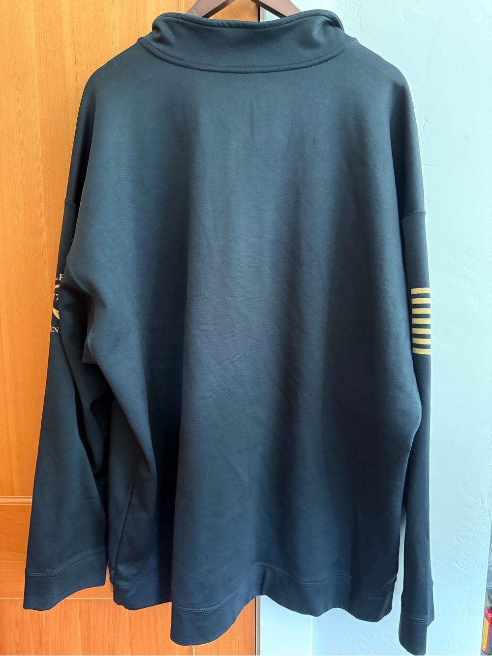 Grunt Style Black 1/4 Zip Pullover with yellow Decals - Picture 3 of 3